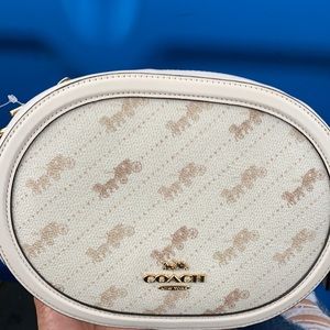 Camera Bag with Horse and Carriage Dot Print